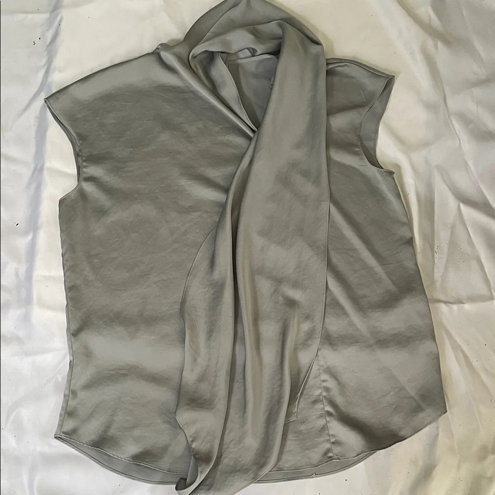 Chico's Soft Gray Blouse - Picture 1 of 4